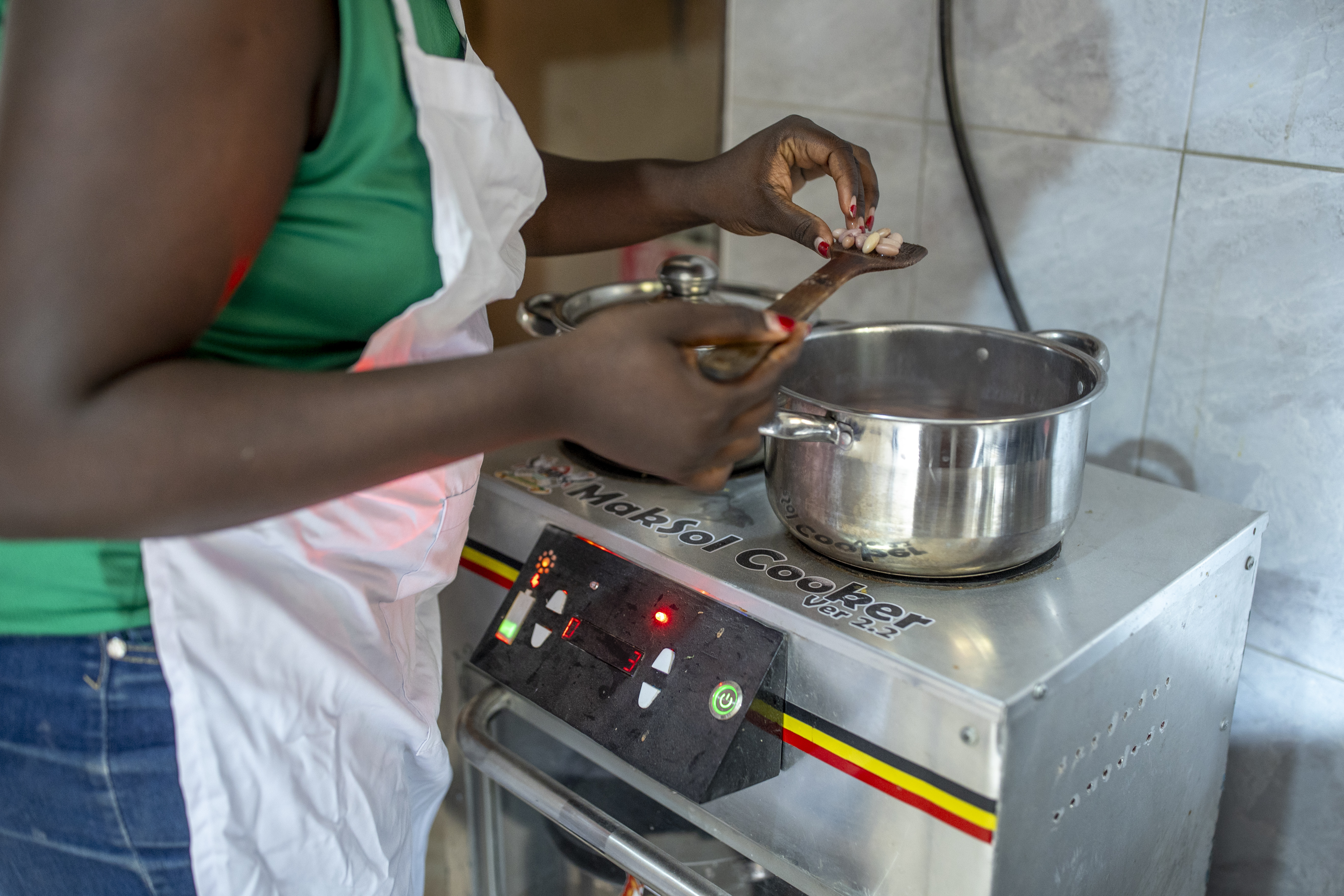 MakSol Solar Cooker in Use